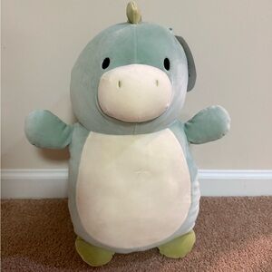 18” Arlie HugMees Green and Cream Dinosaur Squishmallow
